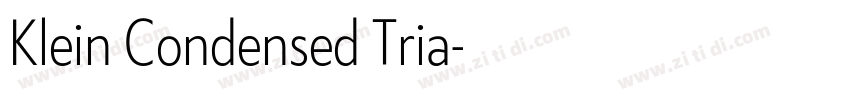 Klein Condensed Tria字体转换 Klein Condensed Tria字体转换